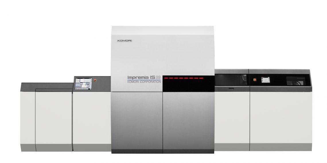 Komori Impremia IS29 tabaka beslemeli inkjet dijital baskı makinesi