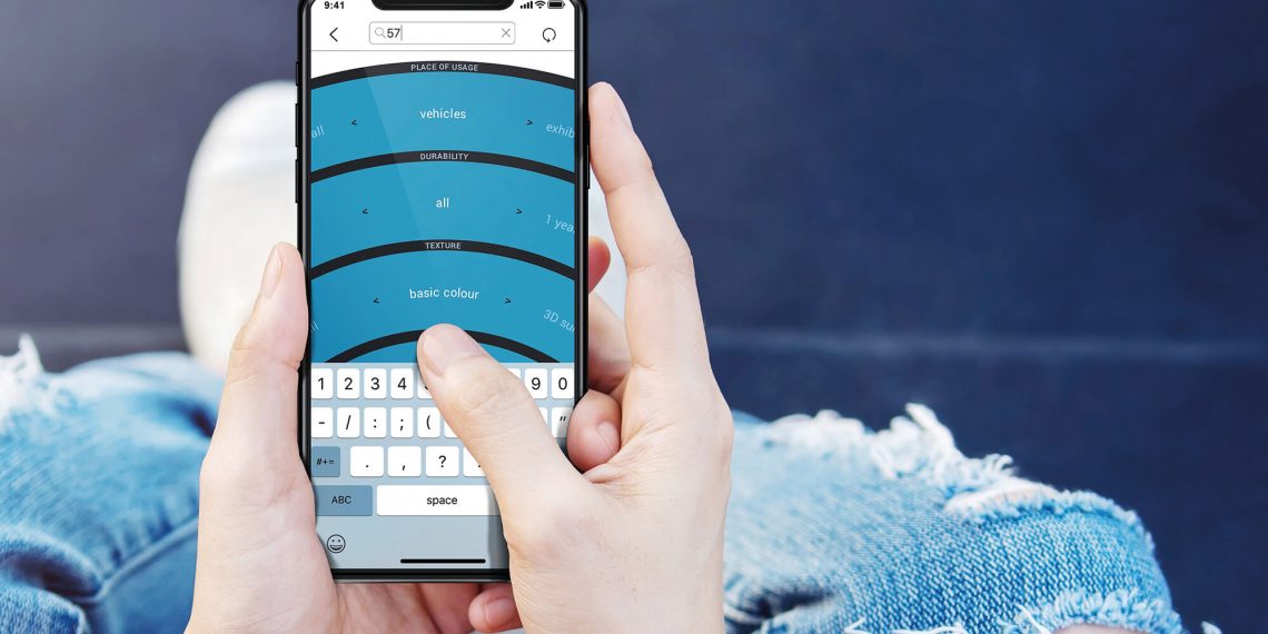 Çoklu marka renk örnekleri için Spandex ColorBox uygulaması