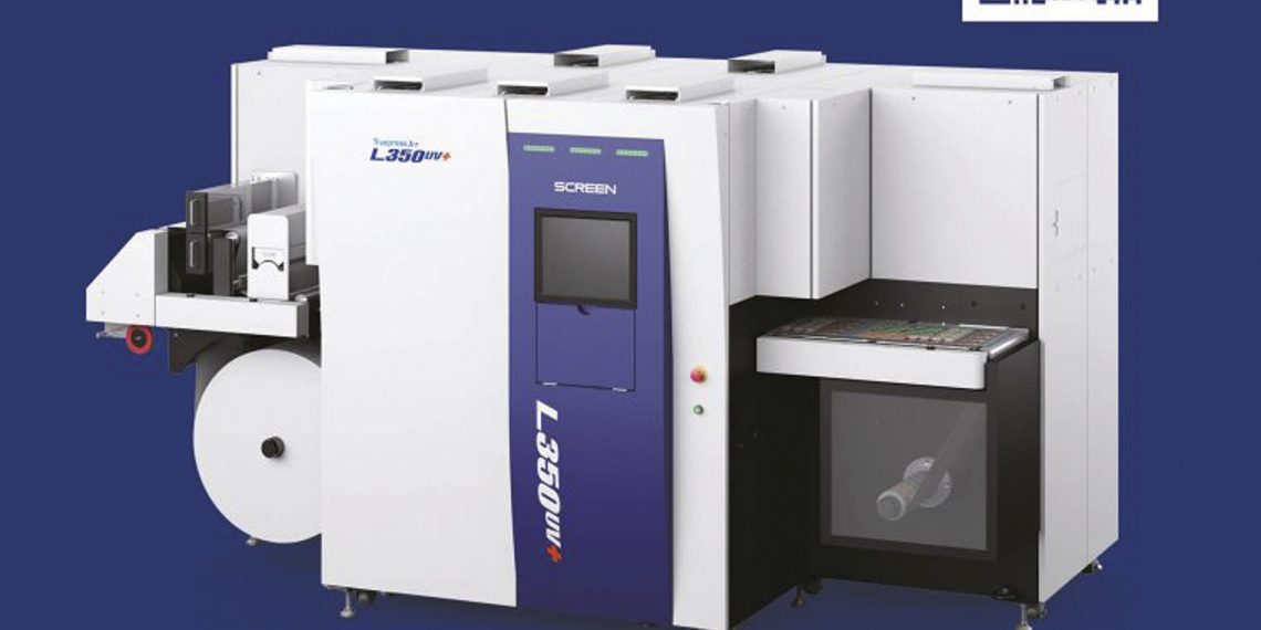 Screen Truepress Jet l350UV+ için mavi mürekkep geliştirdi