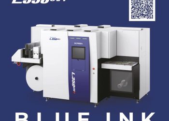 Screen Truepress Jet l350UV+ için mavi mürekkep geliştirdi