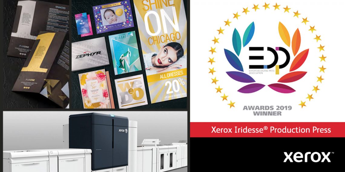 Xerox Iridesse, Dijital Üretimde Yenilikçilik alanında En İyi EDP ödülünü aldı