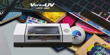 Roland DG VersaUV LEF2-300 tezgah üstü UV flatbed yazıcıyı piyasaya sunuyor