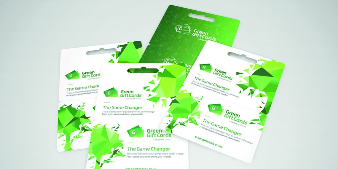 Daha kalın kartona  dijital olarak basılmış hediye kartları