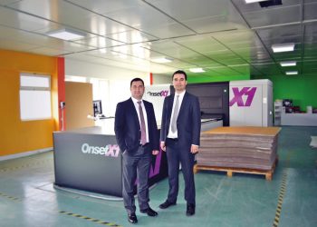 Kaplamin Ambalaj  ikinci Onset X ile oluklu baskı üretimini genişletiyor