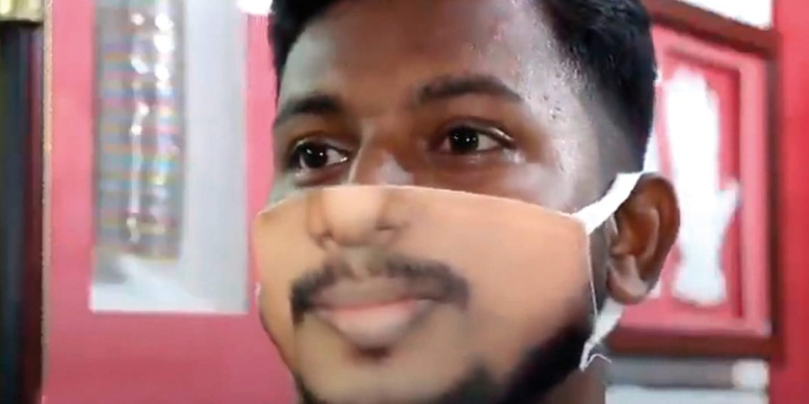 Kişiye özel yüz baskılı maske