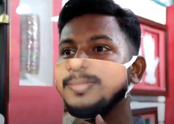 Kişiye özel yüz baskılı maske