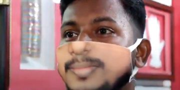 Kişiye özel yüz baskılı maske