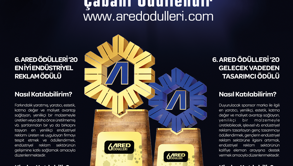 En iyi endüstriyel reklamcılar aranıyor:  ARED Ödülleri için başvurular başladı