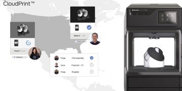 Herhangi bir yerden üç boyutlu baskı iş birliği için yeni iş akışı:  Makerbot Cloudprint™
