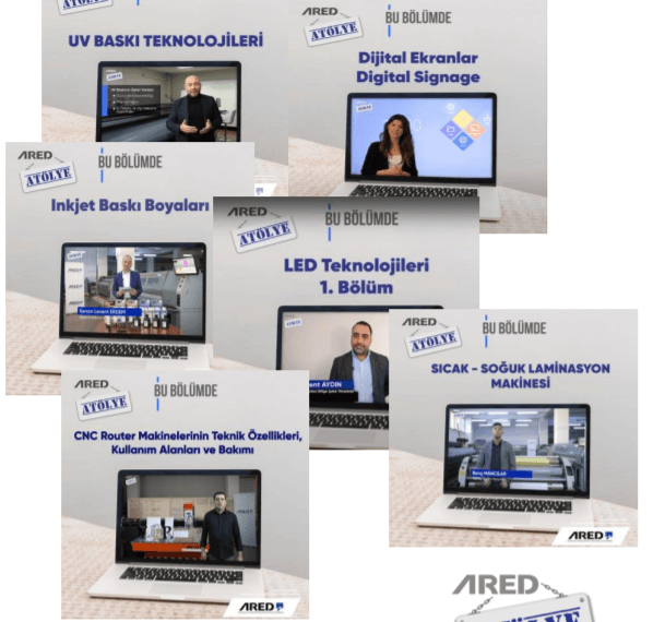 ARED Atölye eğitim videoları ARED Youtube Kanalı’nda erişime açık