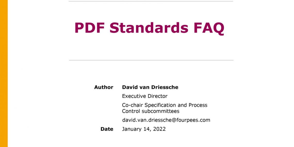 Yeni ve ücretsiz bir ‘FAQ’ ileGhent Workgroup, PDF standartlarıyla ilgili tüm sorularınızı yanıtlıyor