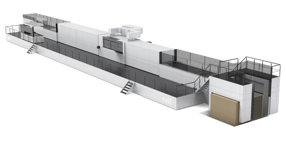 Avrupa’nın önde gelen oluklu mukavva ve ambalaj üreticilerindenRondo’nun yeni özel baskı tesisinin ana ögesi Koenig & Bauer Durst Delta SPC 130
