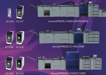 Konica Minolta,EFI Fiery FS500Pro yazılımı ve yeni donanımıyla ilk kez baskı yapmaya başladı