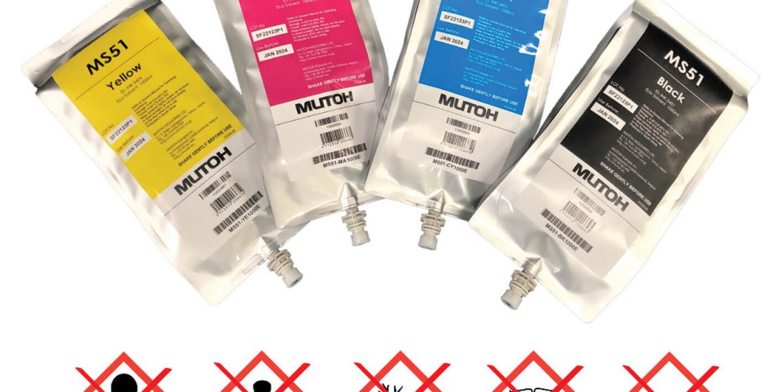 Mutoh Europe, tabela ve teşhir için tehlikesiz mürekkebini tanıttı