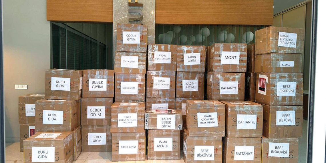 Lidya Grup’tan depremzedelere destek