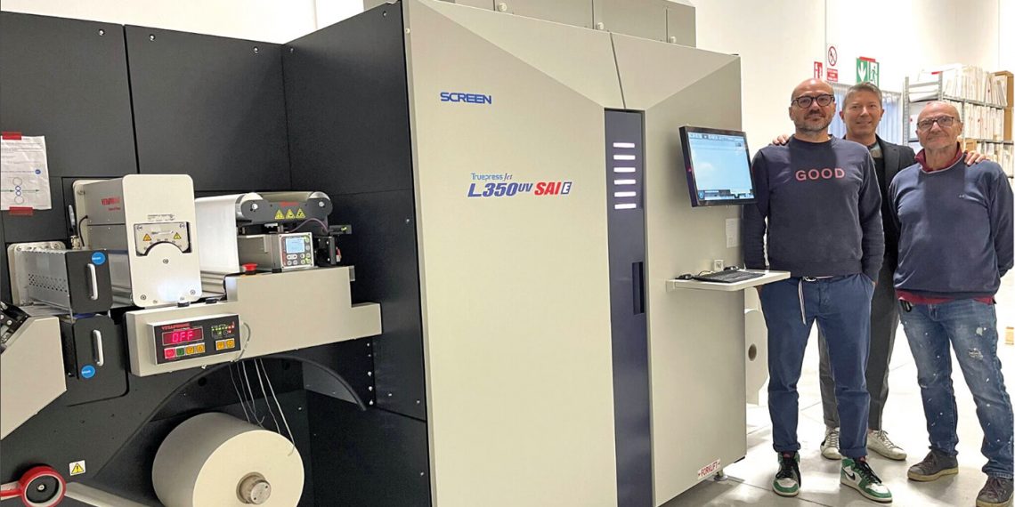 Maestri Etichette, SCREEN Truepress Jet L350UV SAI E yatırımı yaptı
