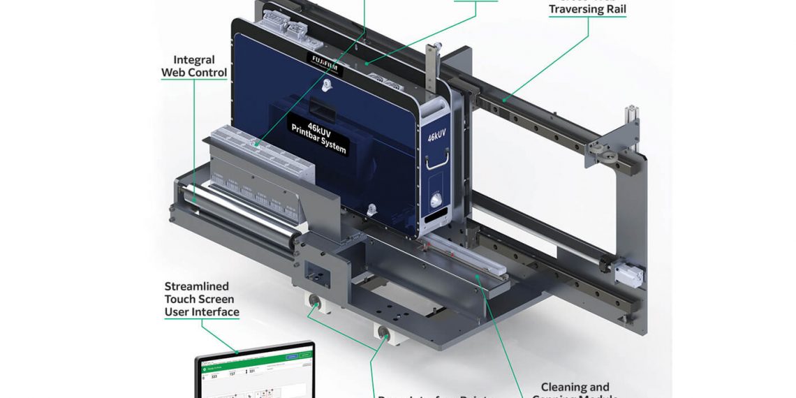 Yüksek hızlı etiket ve ambalaj üretimi içinFujifilm, 46kUV Inkjet Printbar Sistemini piyasaya sürdü