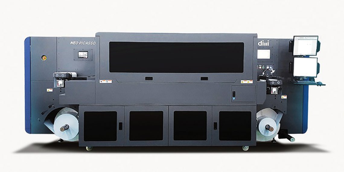 DILLI Neo Picasso rulodan ruloya single pass UV dijital etiket baskı makineleri