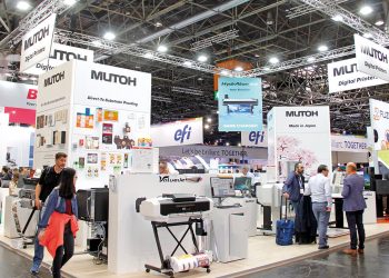 drupa 2024’teMUTOH, yenilikçi su bazlı UV dijital baskı teknolojisini tanıttı:HydrAton 1642
