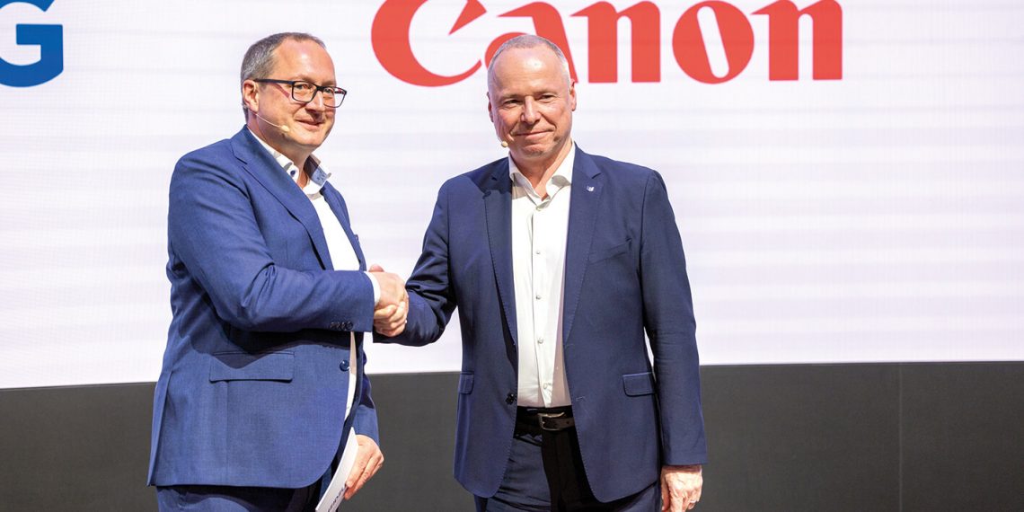 Canon ve HEIDELBERG tabaka inkjet baskıda küresel iş birliği yapıyor