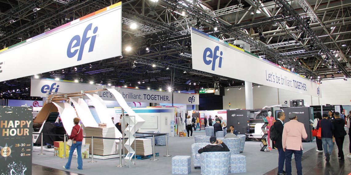 drupa 2024’te ambalaj, teşhir grafikleri ve tekstiller içinEFI, tek geçişli üretim inkjet baskısında DNA’sını öne çıkardı
