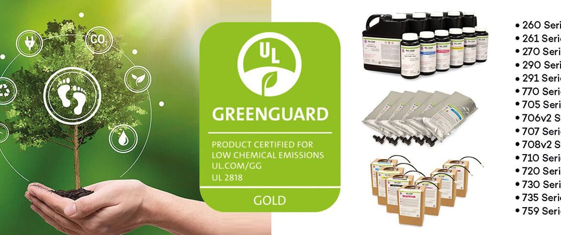 Nazdar UV mürekkepleri GREENGUARD Altın Sertifikalı
