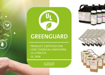 Nazdar UV mürekkepleri GREENGUARD Altın Sertifikalı