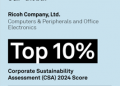 Ricoh, 2025 Yılı Carbon Clean200™ listesinde 39. sırada yer aldı