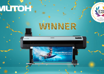 FESPA Berlin 2025’te‘En İyi Roll-to-Roll Yazıcı <170 cm’ seçildiMUTOH, HydrAton 1642 için saygın EDP Ödülünü kazandı