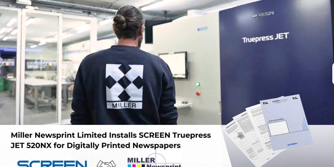 Dijital baskılı gazeteler içinSCREEN TruepressJET 520NX