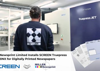 Dijital baskılı gazeteler içinSCREEN TruepressJET 520NX