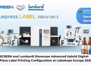 SCREEN ve Lombardi, Labelexpo’da gelişmiş hibrit etiket baskısı konfigürasyonunu sergiliyor