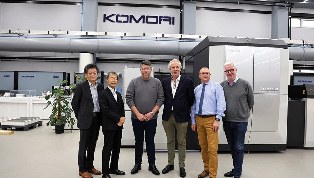 Komori J-throne 29’unAvrupa’daki ilk kurulumu