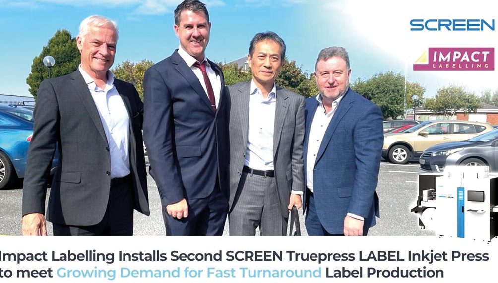 SCREEN Truepress LABEL inkjet baskı makinesine ikinci yatırım