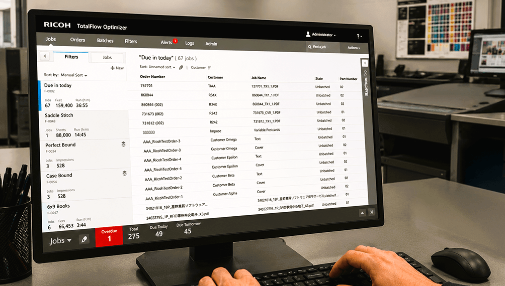 RICOH TotalFlow™ Optimizer iş akışı