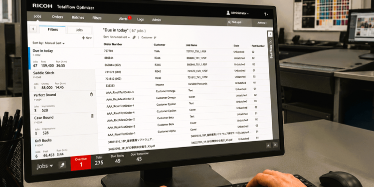 RICOH TotalFlow™ Optimizer iş akışı